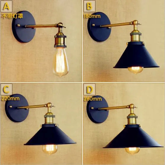 Afralia™ Vintage Wall Lamp LED Indoor Lighting Retro Loft Industrial Edison Sconce