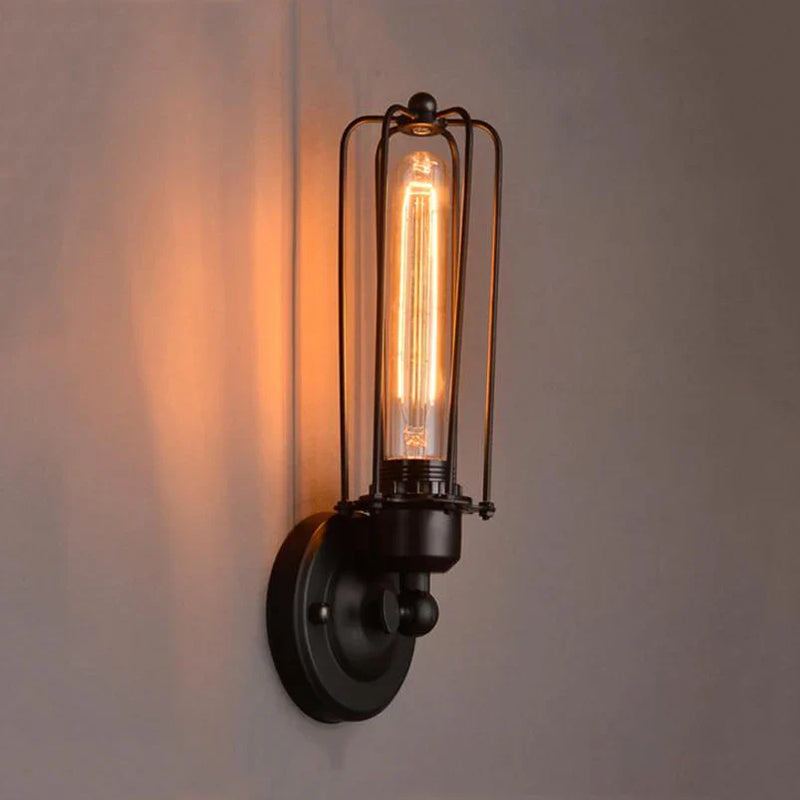 Afralia™ Retro Loft Vintage Wall Lamp for Aisle Bedroom, Stair, Cafe, Restaurant, Wall Sconce