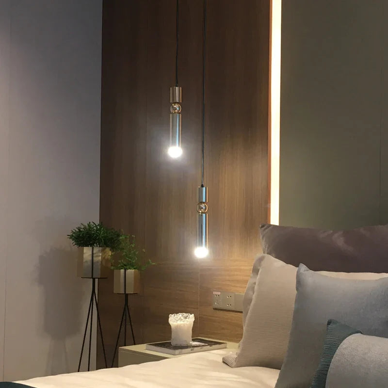 Afralia™ Brass Pendant Light - Modern Minimalist Nordic Bar Small LED Hang Lamp