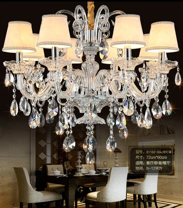 Afralia™ Crystal Chandelier: Luxury Modern Light Fixture for Living Room - Lustres de Cristal