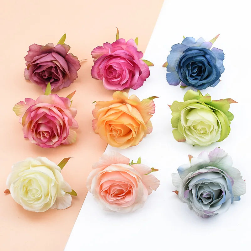 Afralia™ Silk Roses Flower Wall | Decorative DIY Wedding Decor & Home Wreaths