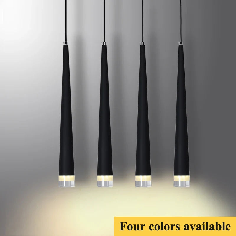 Afralia™ LED Cone Pendant Lights for Restaurant/Bar/Home Decoration - Modern 3W Hanging Lamps