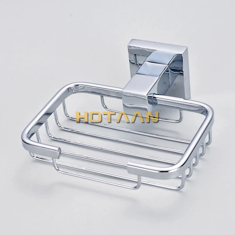 Afralia™ Stainless Steel Bathroom Accessories Set: Soap Dish, Basket, & More - YT11390