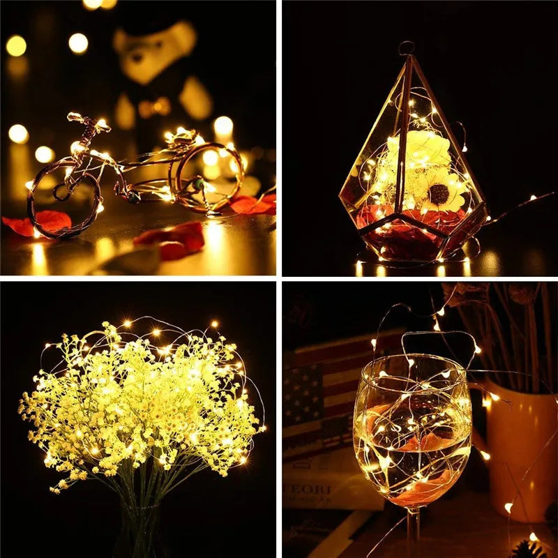 Afralia™ Wine Bottle Lights: Battery Powered String Lights for Party Decor & Holiday Events