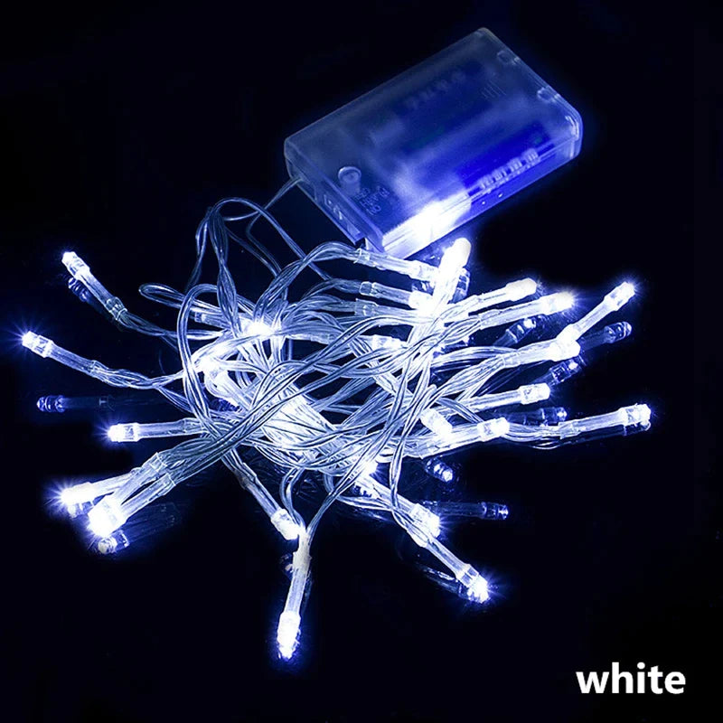 Afralia™ LED String Lights: Battery Operated & Waterproof for Holiday Parties & Weddings