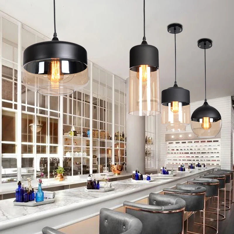 Afralia™ Loft Industrial Edison Pendant Lights for Dinning Room Bar Cafe - Vintage Hanging Luminaria