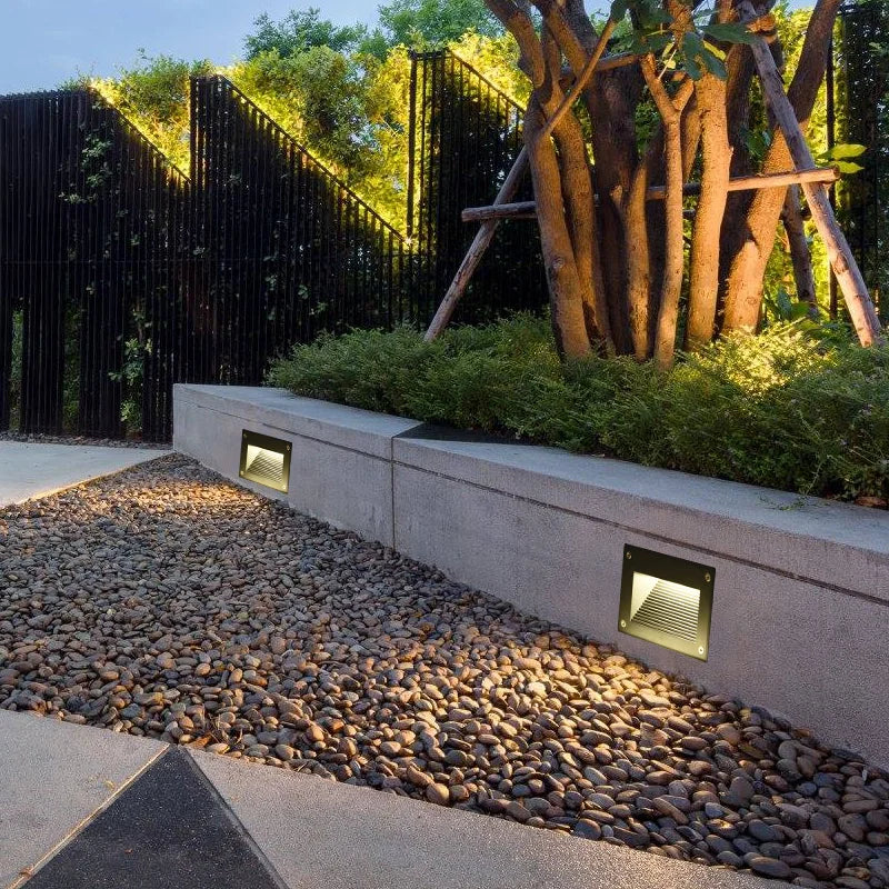 Afralia™ Outdoor LED Step Light - Waterproof Stair Wall Lamp.