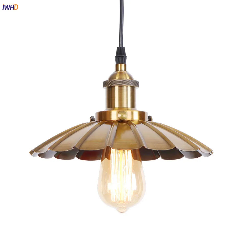 Afralia™ Gold Retro Edison LED Pendant Lights for Dinning Living Room Industrial Decor