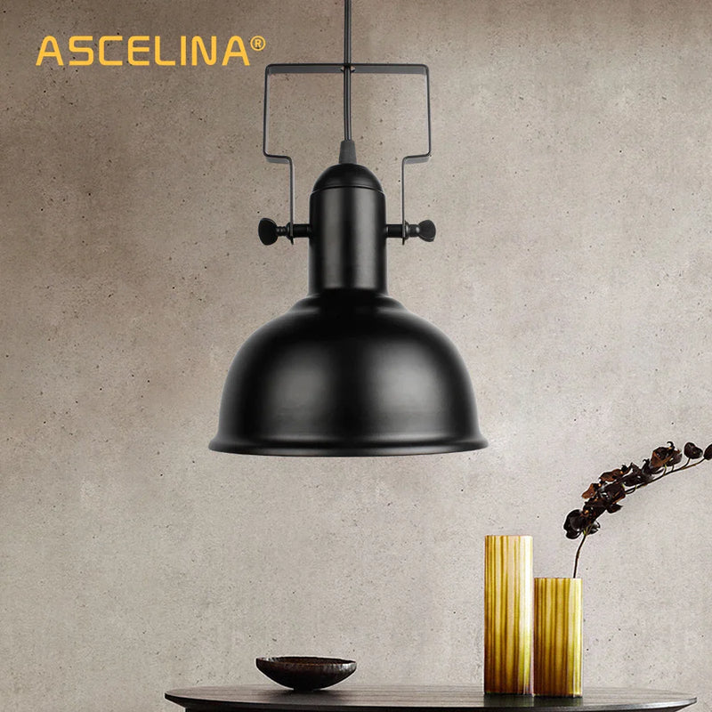 Afralia™ Industrial Pendant Light: Retro Iron Hanging Lamp for Home & Store Decor Lighting