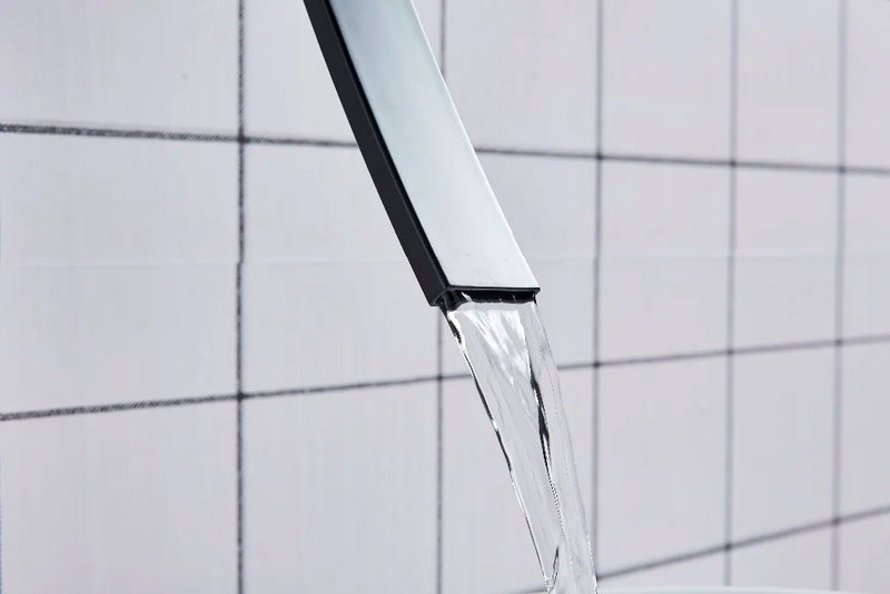 Afralia™ Waterfall Bathtub Faucet Mixer with Long Spout and Hot/Cold Water Controls