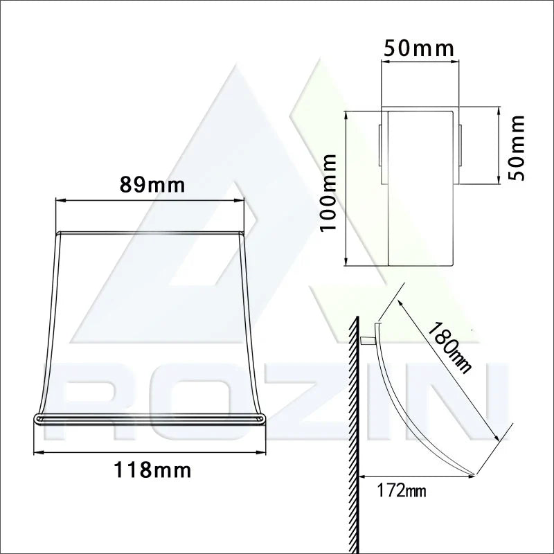 Afralia™ Matte Black Wall Mounted Waterfall Bathroom Faucet