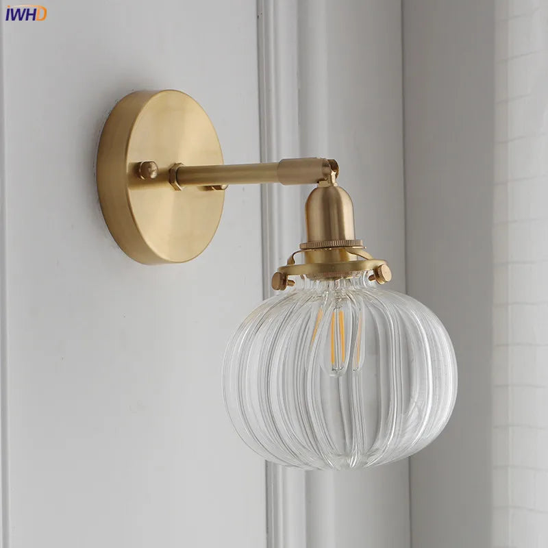 Afralia™ Modern Nordic Glass Ball Wall Light Sconce LED Wandlamp Home Lighting
