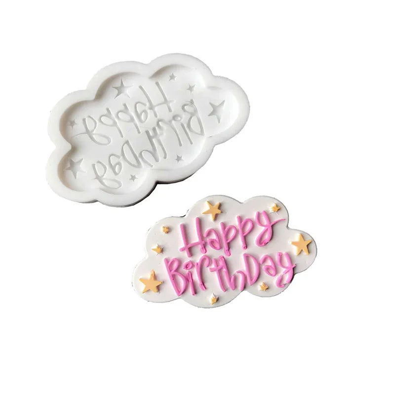 Afralia™ Birthday Cake Silicon Molds - Baking Decor Tools & Kitchen Accessories