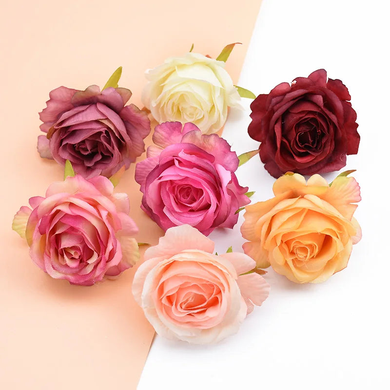 Afralia™ Silk Roses Flower Wall | Decorative DIY Wedding Decor & Home Wreaths