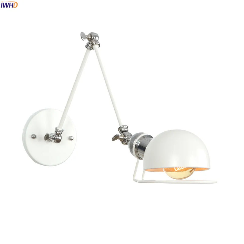 Afralia™ Vintage Swing Arm Wall Lamp Sconce Lighting Fixtures for Bedroom Bathroom Loft