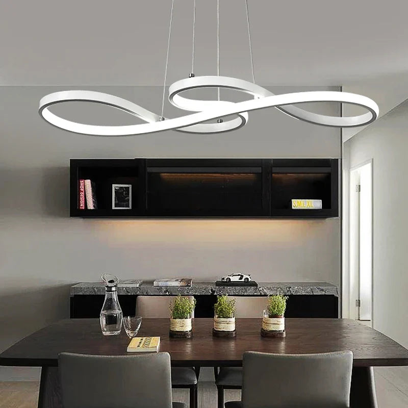 Afralia™ Modern LED Pendant Lights for Dining Room Bar Suspension Luminaire