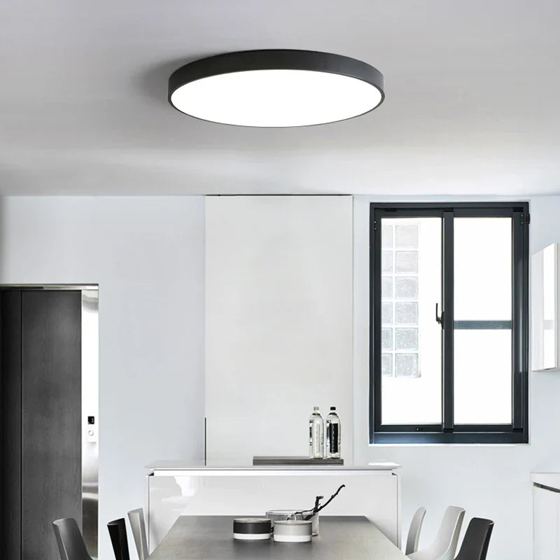 Afralia™ Nordic LED Ceiling Lights Ultra Thin Modern Bedroom Lamps