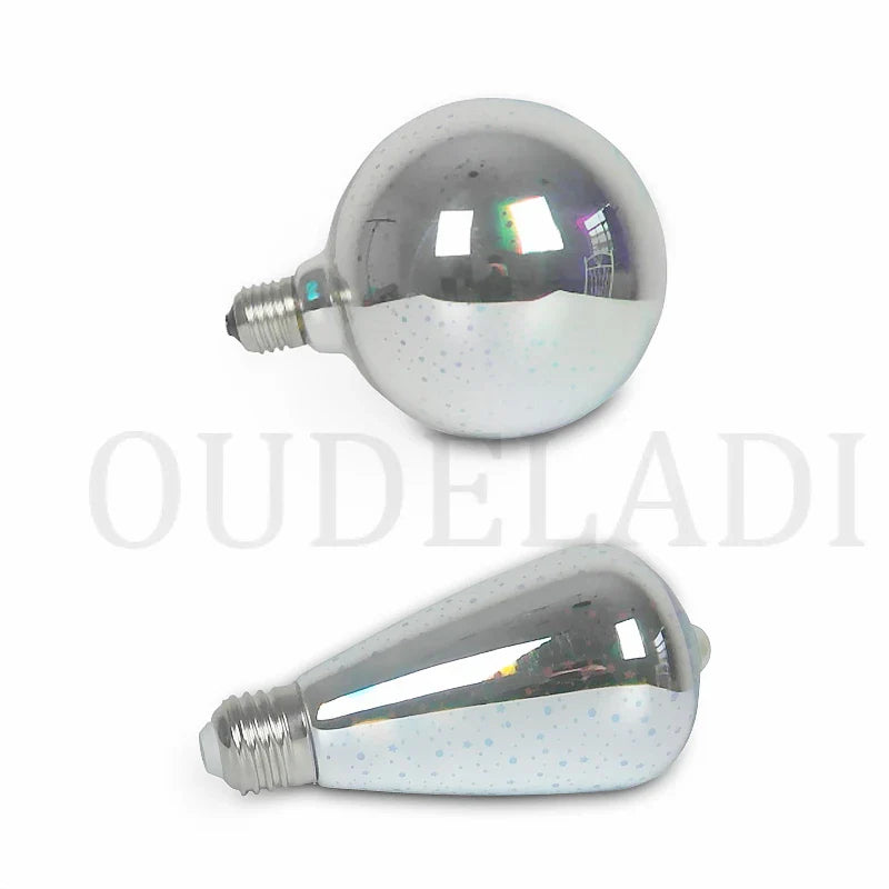 Afralia™ Colorful Fireworks 3D Table Lamp Bulbs - Warm White Night Light