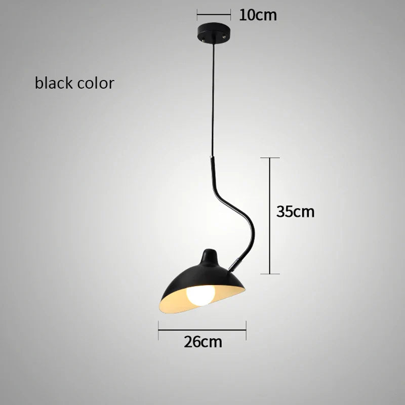 Afralia™ Serge Pendant Lamp: Nordic Designer Iron Lighting Sconce Rotating Lampshade