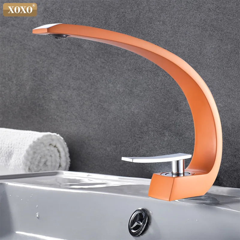Afralia™ Modern Brass Basin Faucet with Single Handle and Single Hole Stylish Design