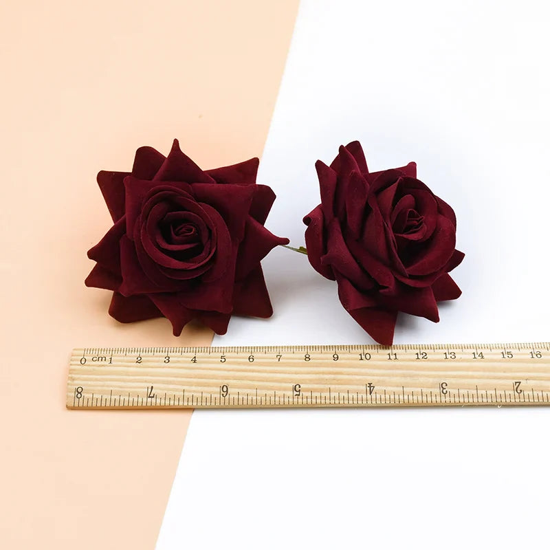 Afralia™ Silk Red Roses Bridal Accessories | Artificial Flowers for Home Wedding DIY