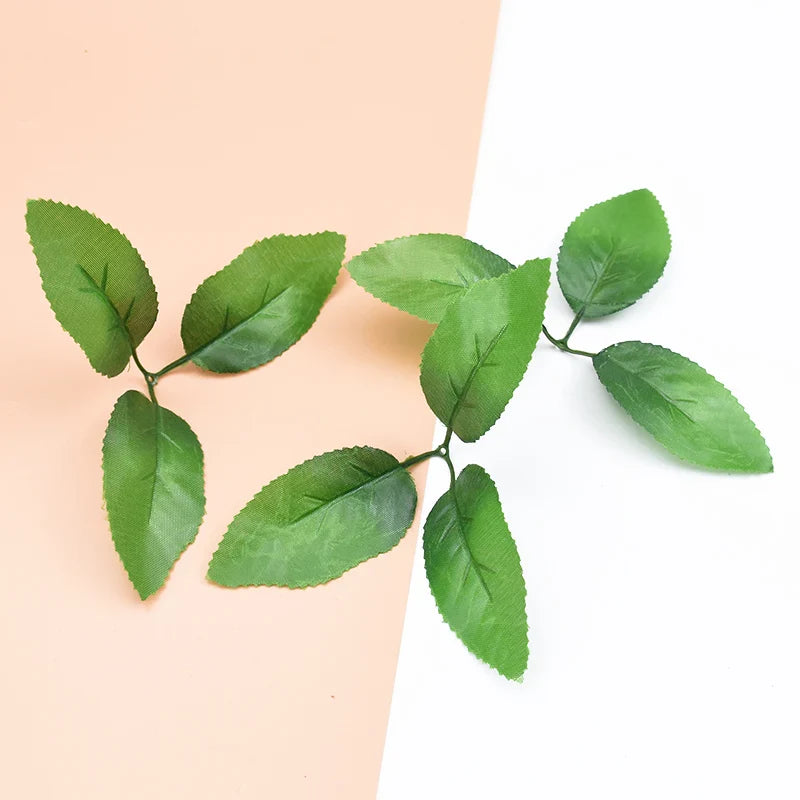 Afralia™ Silk Rose Leaves Wreaths for Home Wedding Diy Gift Box Decor