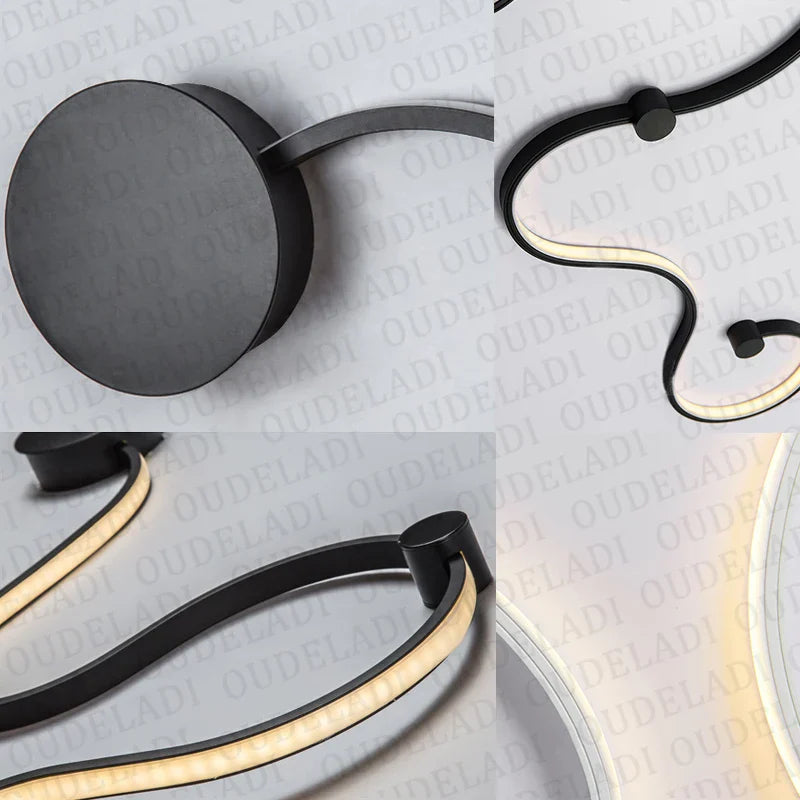 Afralia™ LED Aluminum Wall Lamps for Home Lighting Decoration