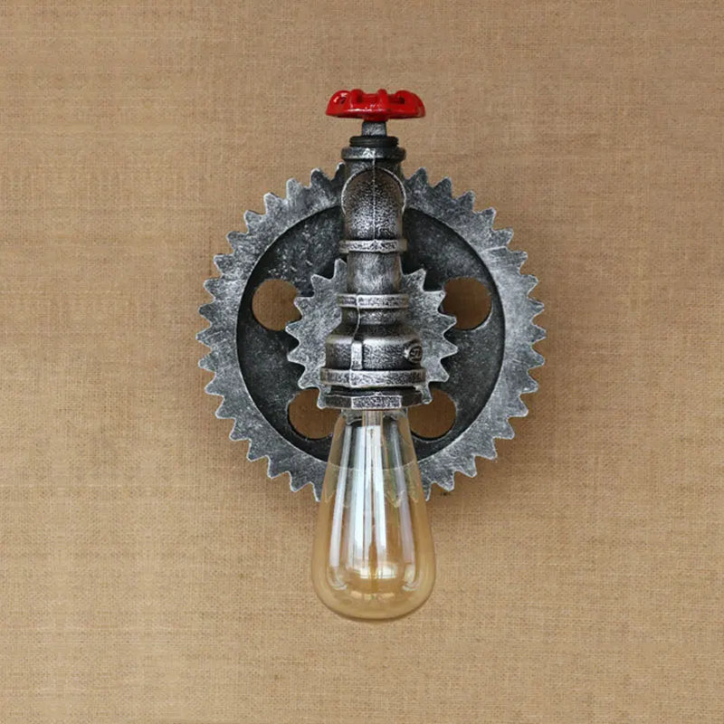 Afralia™ Vintage Iron Pipe Wall Lamps Retro Loft Living Room Bedroom Sconce