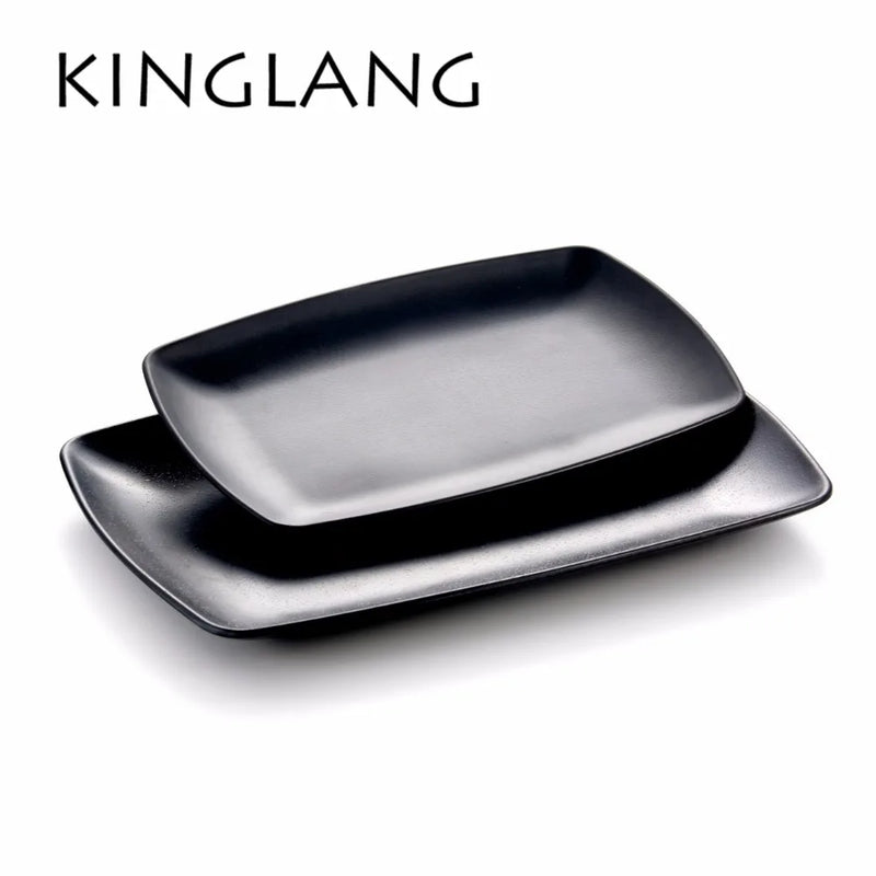 Afralia™ Matte Melamine Serving Tray - High Quality Food Platter