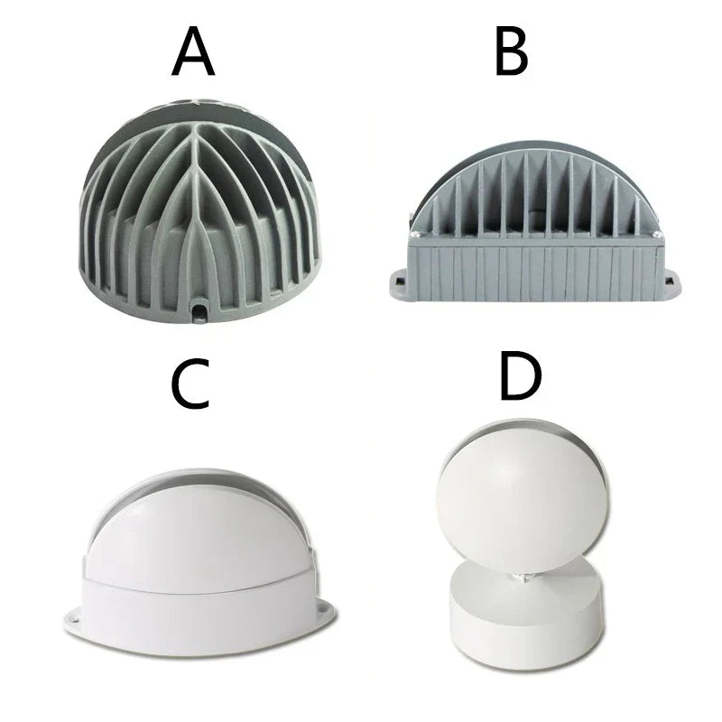 Afralia™ Round LED Wall Lamp for Building Contour Lighting