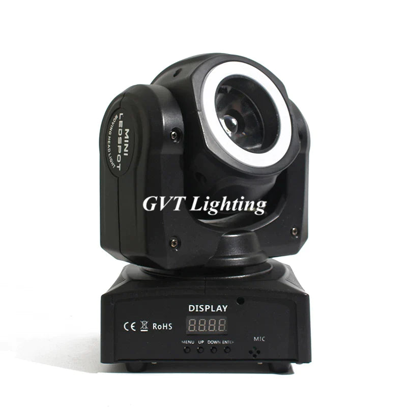 Afralia™ Mini LED Moving Head Spot Beam Stage Light with RGBW 4 in 1 & RGB 3 in 1 Strip