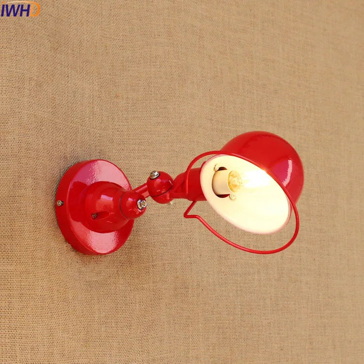 Afralia™ Modern LED Wall Light Rotate Arm Bedroom Sconce Indoor Lighting