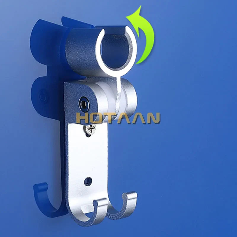 Afralia™ Aluminum Wall Mounted Hand Shower Holder Hook Bracket HIldr Afralia™