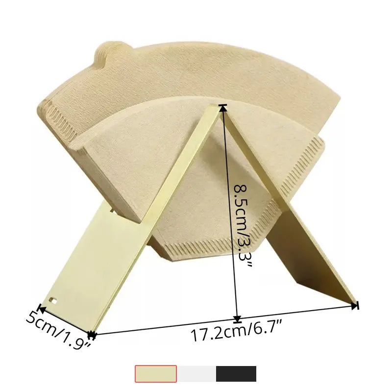 Afralia™ Coffee Filter Holder & Paper Storage Rack Container Stand