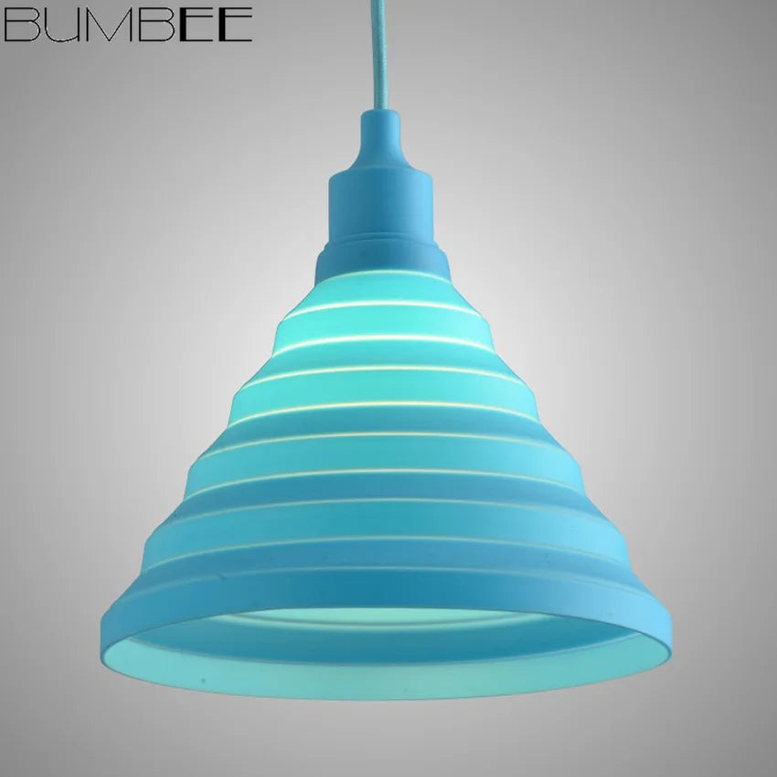 Afralia™ Colorful Silicone Pendant Light for Home Decor and Lighting in Living Room or Bedroom