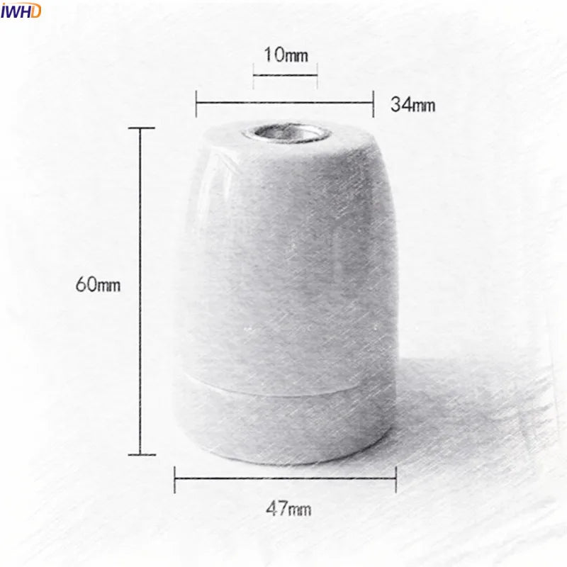 Afralia™ Retro Vintage Edison Lamp Holder E27 Fitting Base Lampholder