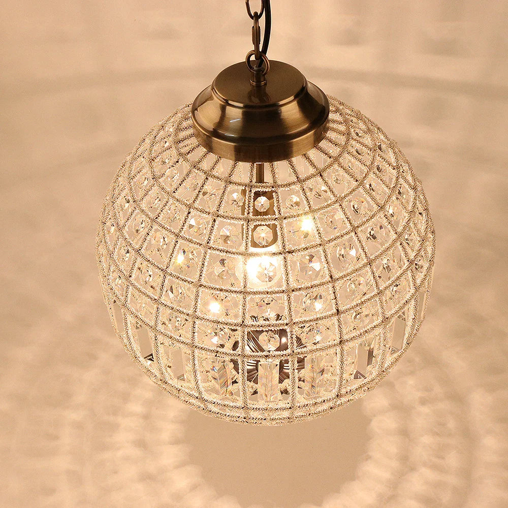 Afralia™ Crystal Empire Ball Chandelier for Living Room Bedroom Hotel