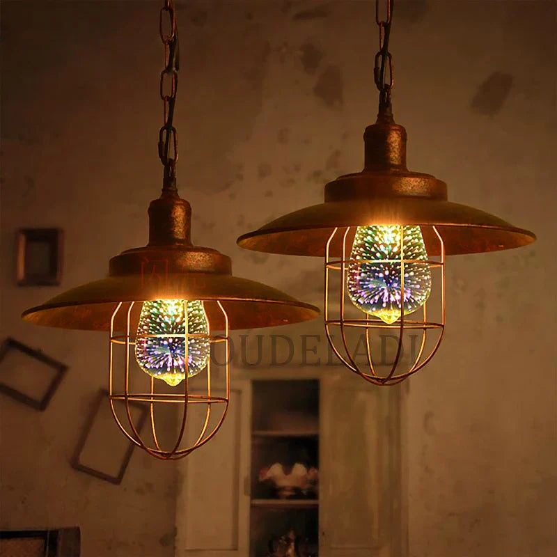 Afralia™ Colorful Fireworks 3D Table Lamp Bulbs - Warm White Night Light