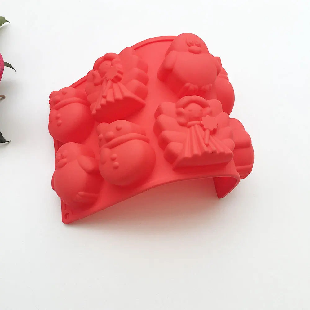 Afralia™ Snowman Penguin Silicone Cake Mould for Creative Birthday Cakes