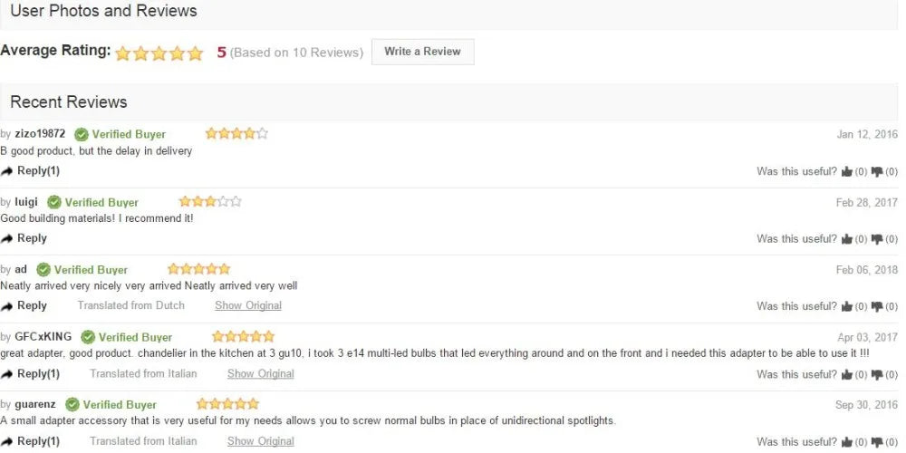 Afralia™ Gu10 to E14 Adapter Splitter Bulb Converter Socket Lighting Accessory