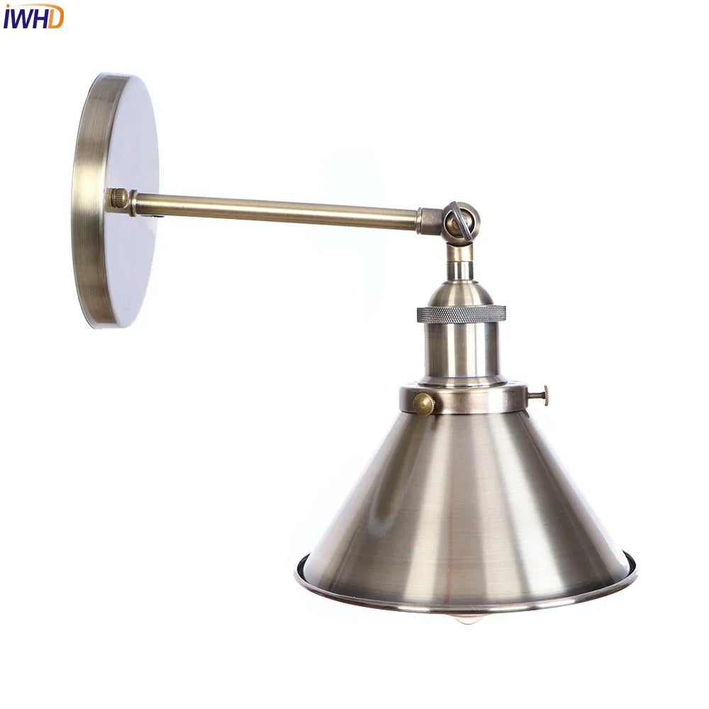 Afralia™ Brass Edison Wall Light Vintage Bathroom Mirror Loft Sconce Industrial Home Lighting