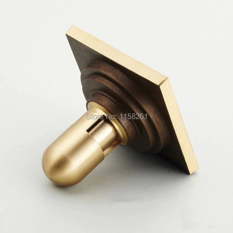 Antique Brass Shower Drain Cover Euro Art Carved Bathroom Strainer by Afralia™