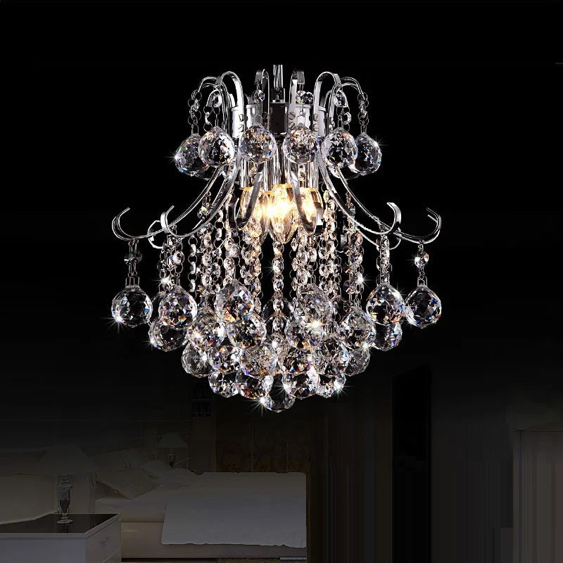 Afralia™ Crystal Chandelier: Modern Silver/Gold Lustre De Cristal Pendant Light for Living Room