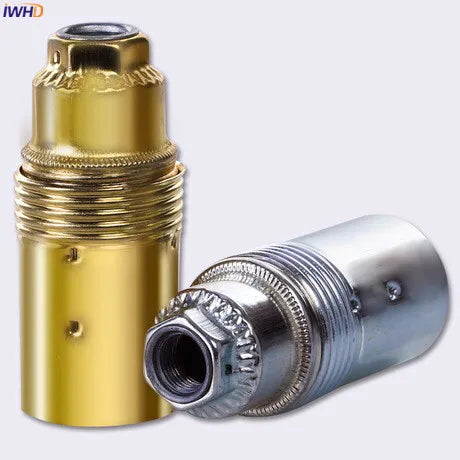 Afralia™ Aluminum E27 Lamp Holder Vintage Retro Socket Lamp Base for Light Bulb