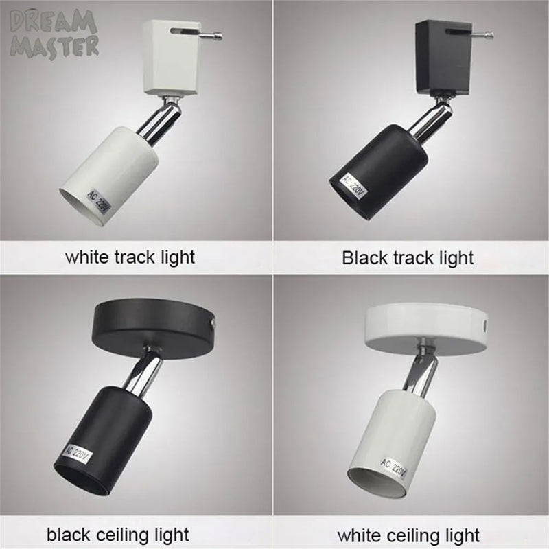 Afralia™ Rotatable E27 Track Light Lamp for Store and Mall Lighting.