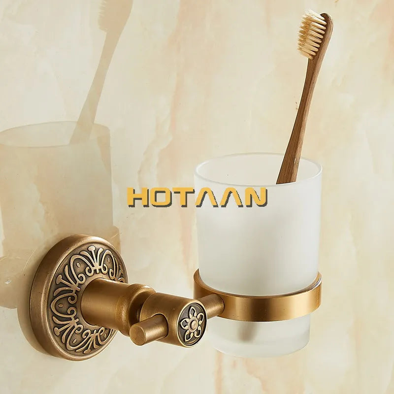 Afralia™ Aluminium Single Tumbler Holder for Bathroom Accessories