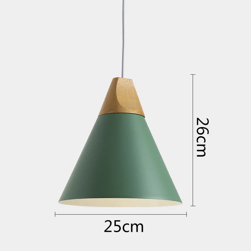 Afralia™ Modern Wood Pendant Lights LED Hanglamp For Bar Restaurant Home Decoration