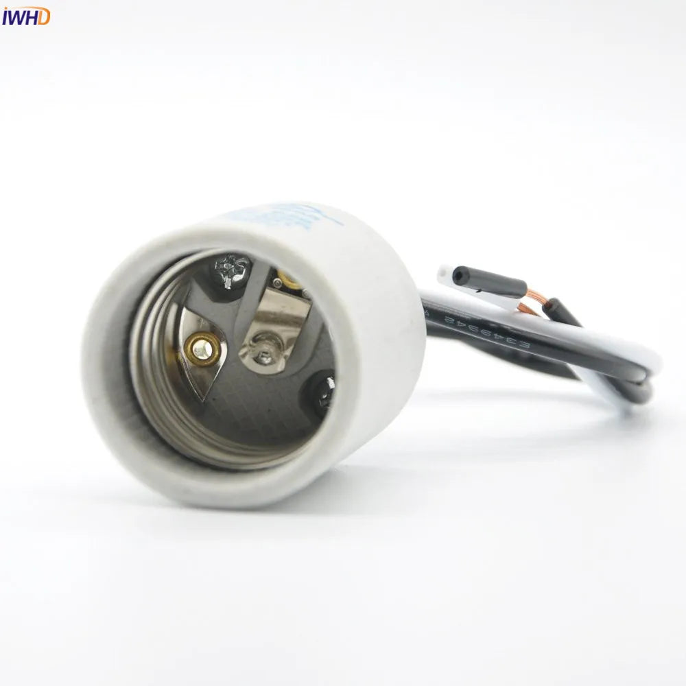 Creamic E27 Socket Light Bulb Holder by Afralia™ - UL CE Approved