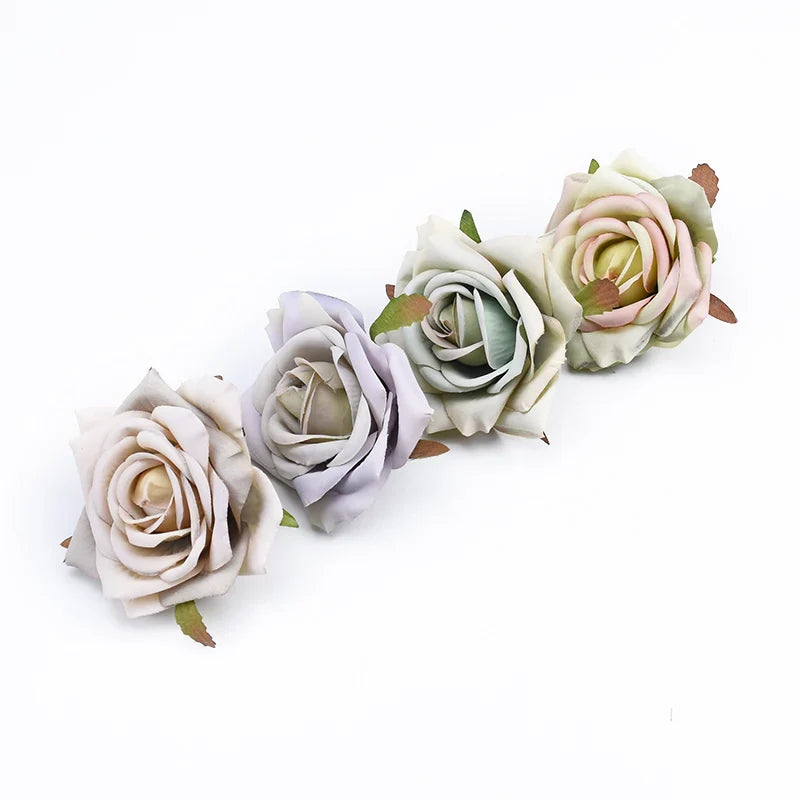 Afralia™ Silk Roses Head: Wedding Home Decor DIY Gifts Artificial Flowers