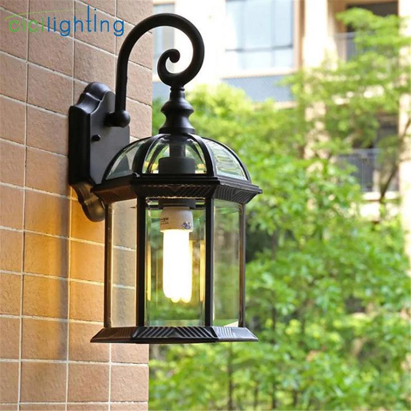 Afralia™ Outdoor Wall Lamp: Waterproof, Creative Lighting for Yard, Corridor, Balcony